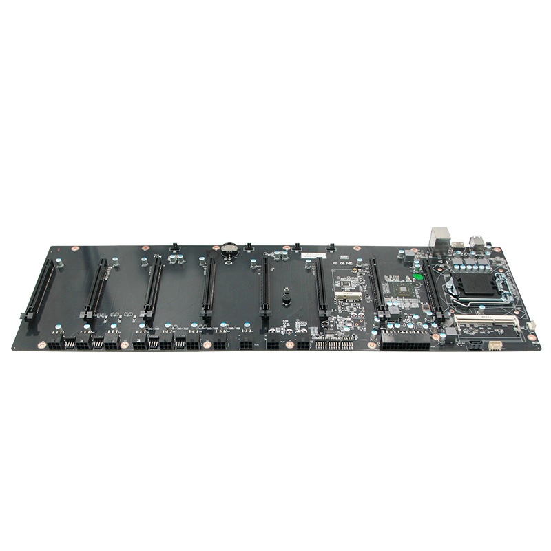 Mainboard 8 GPU DDR3 SATA Msata COM LGA 1150 Motherboard HD 1LAN 4USB ATX Power Supply 1pcie 16X Mini PC Barebone