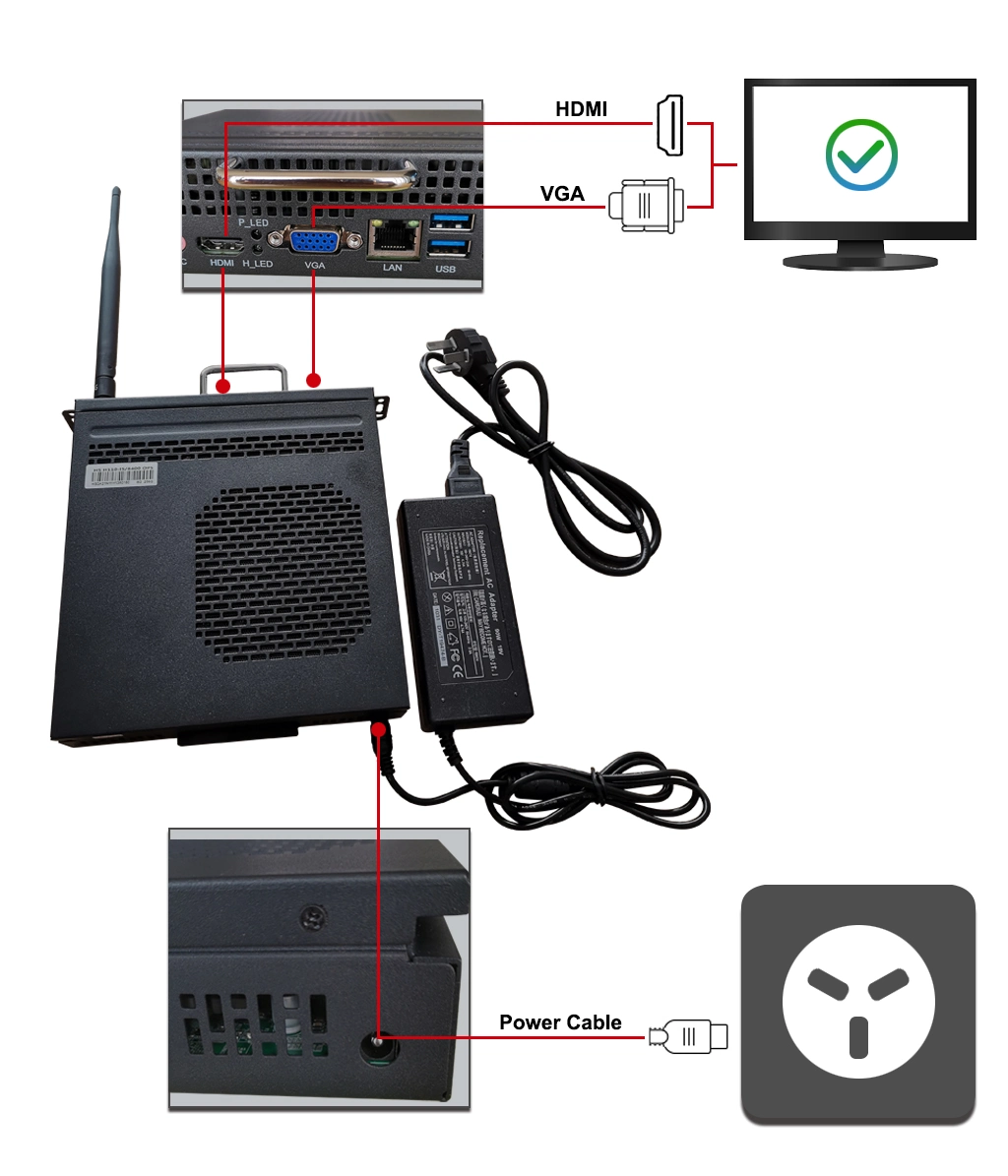 Mini PC Motherboard Core I5 8400 Miboard Mini Itx 15 W 3.5