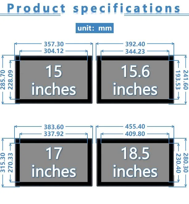 21.5inch Integrated Display Screen Ultra-Thin Industrial Touch Monitor