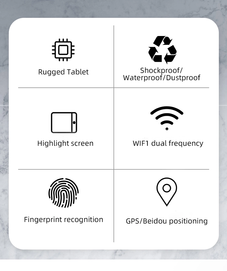 10.1 Inch Waterproof WiFi Handheld Pdas Industrial Rugged Tablet PC with NFC