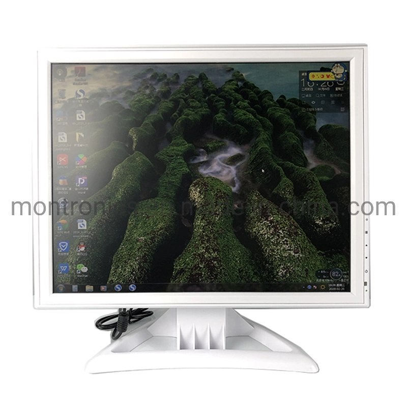 White LCD Medical Monitor 17-Inch Embedded HD Device Monitor