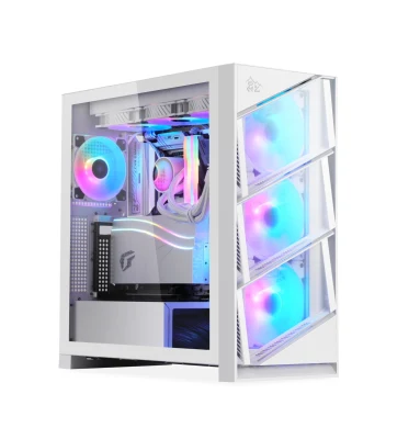 Segotep Kl Aeolus ATX 게이밍 컴퓨터 케이스, Rtx4000 그래픽 카드 및 13세대 CPU, 듀얼 360 워터 쿨러 지원, 데스크탑 게이밍 PC 케이스, 게이머 Chassic, PC