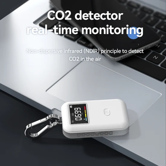 미니 스마트 인기 실내 적외선 (NDIR) 센서 USB 충전 CO2 감지기 휴대용 CO2 Ppm 측정기 모니터 이산화탄소 테스터